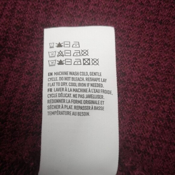 American Eagle Outfitters Ladies Size XL Burgundy Lightweight Open Cardigan - Picture 6 of 11